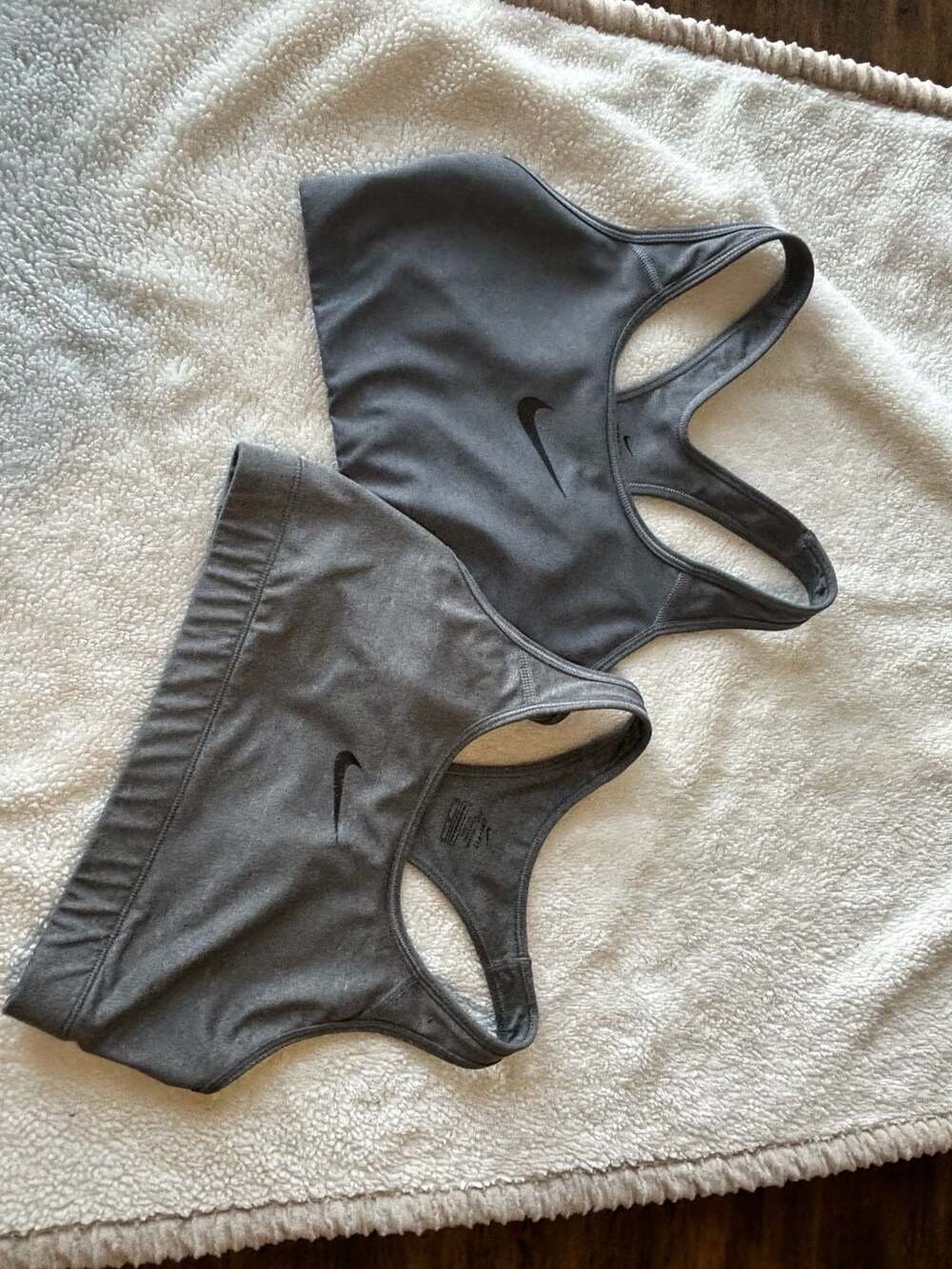 Nike Sports Bra Lot of 2 Size M Gray